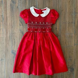 Charter Club red smocked dress size 5T